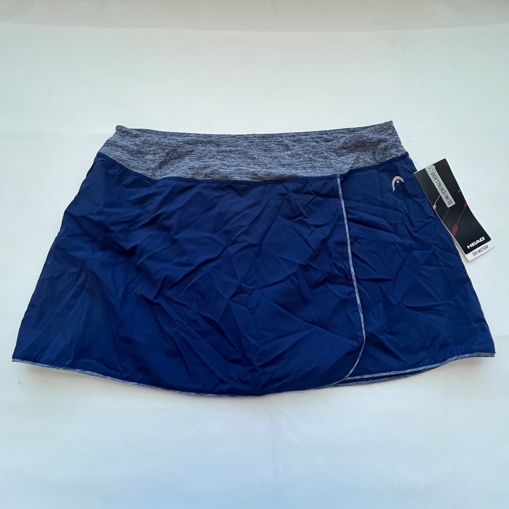 Head Slim Fit Dri-Motion Tennis Skort, Dark‎ Blue, Women's Size X-Large, NWT